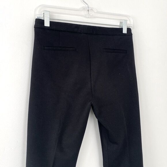 Theory Slim Trousers Black Mid weight sz 6 Office Preppy Corpcore Classic Slink - Picture 6 of 12
